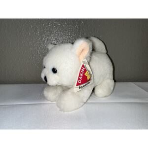 Dakin Squeeze Me Kitten Noisies White Cat Vintage Plush Toy NWT RARE